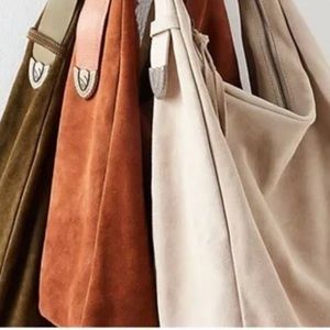 Free People Westbound Suede Tote Bag